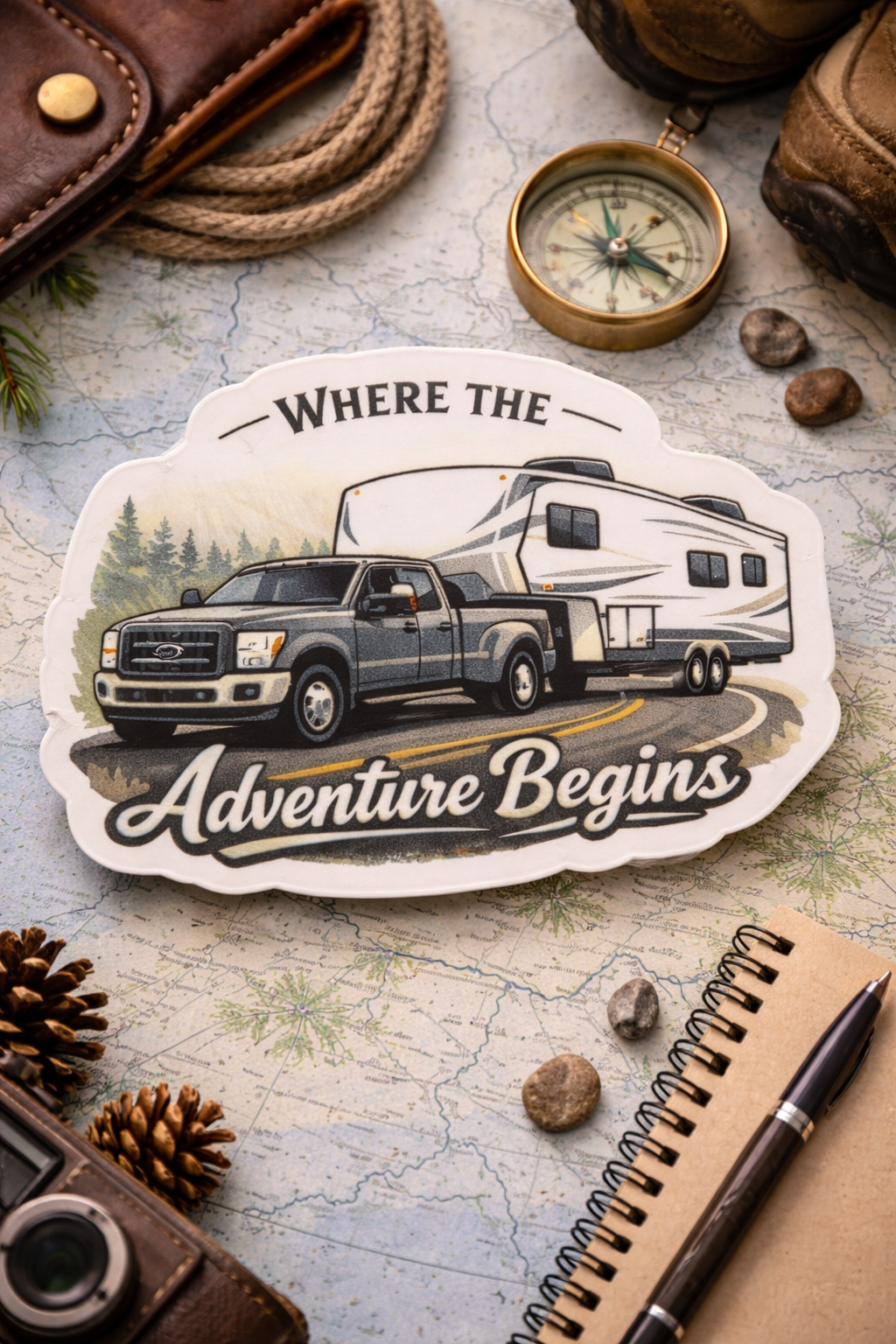 Where the Adventure Begins - Sticker