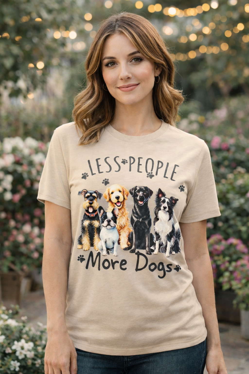 Less People More Dogs Woman's T-Shirt