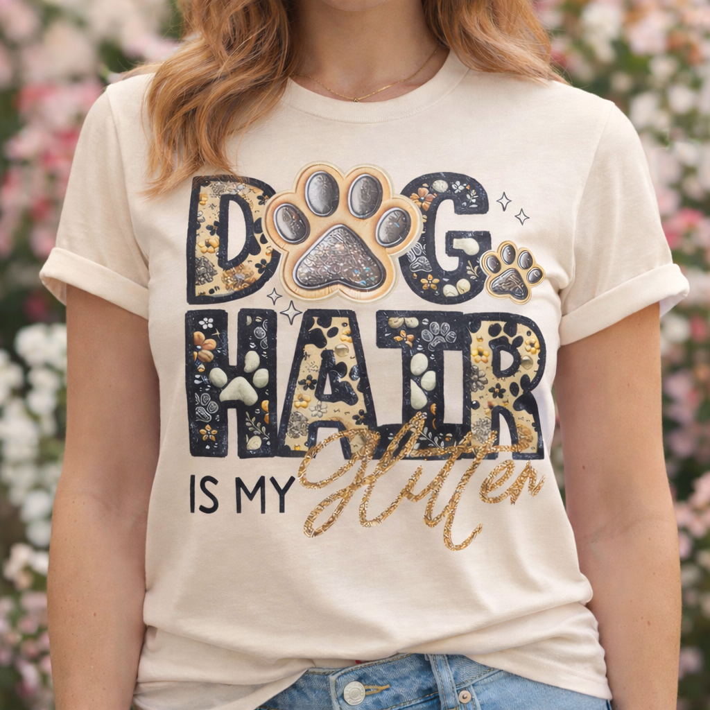 Dog Hair is my Glitter Woman's T Shirt