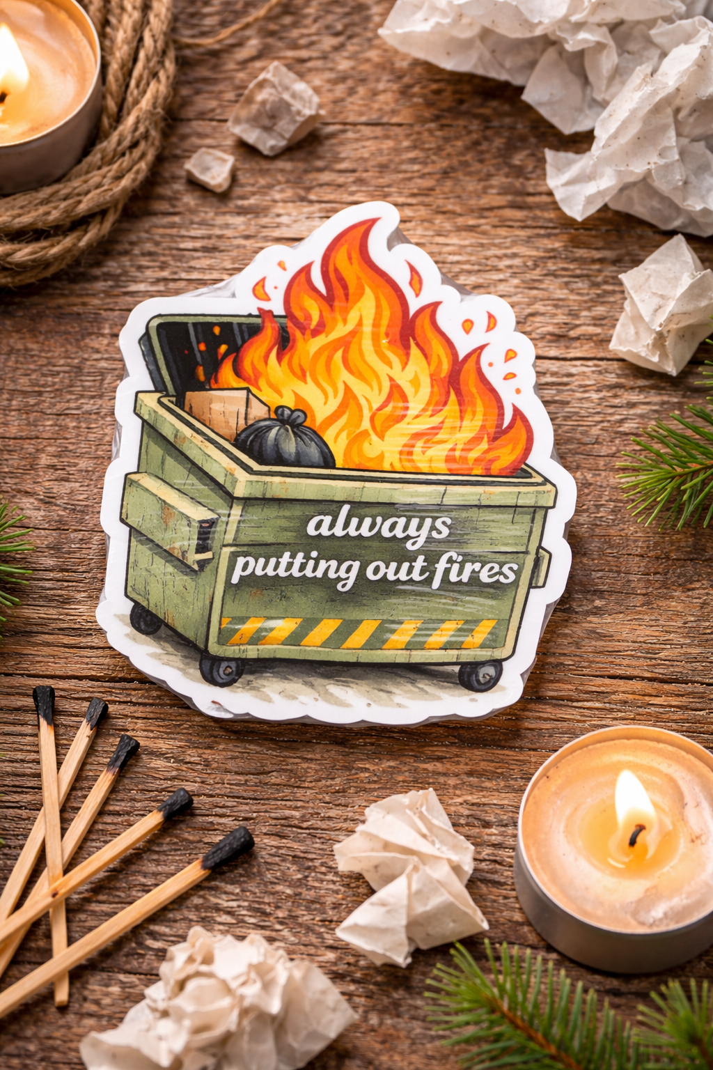 Always Putting Out Fires - Sticker