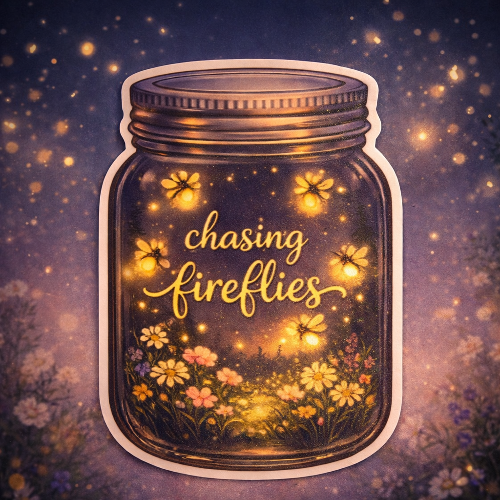 Chasing Fireflies- Sticker