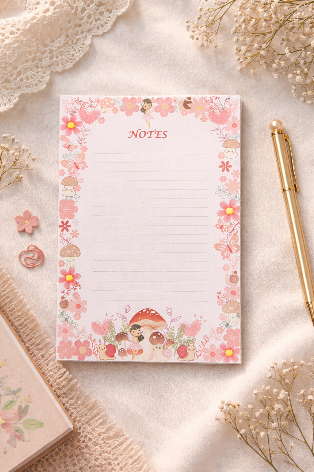Fairy inspired 4"x6" Notepad