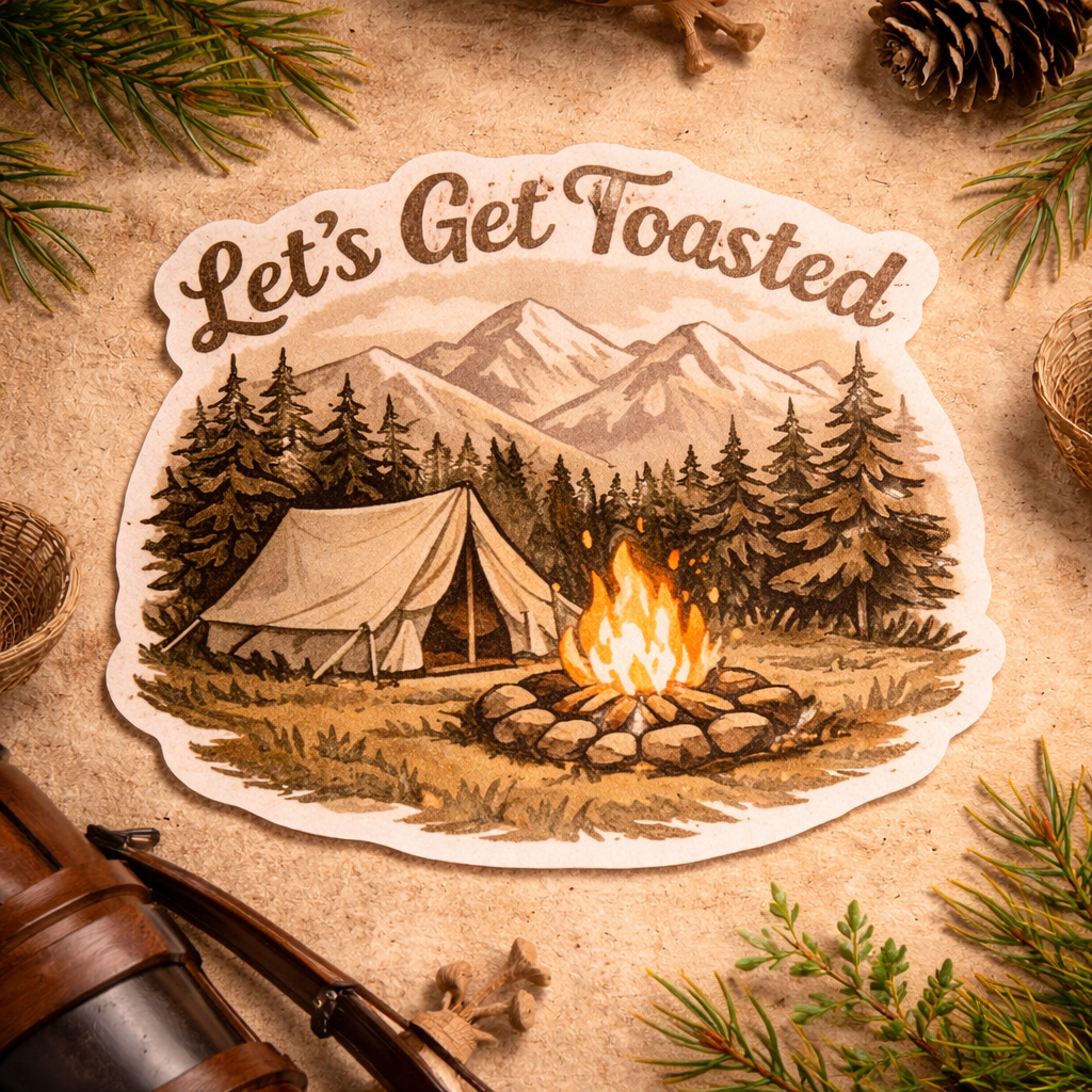 Let's Get Toasted - Sticker