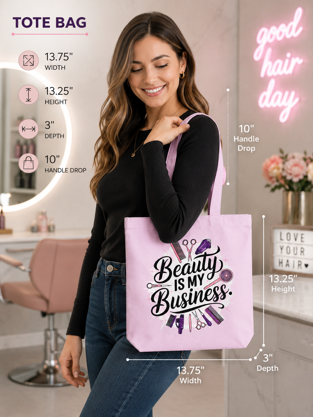Beauty is My Business Tote Bag