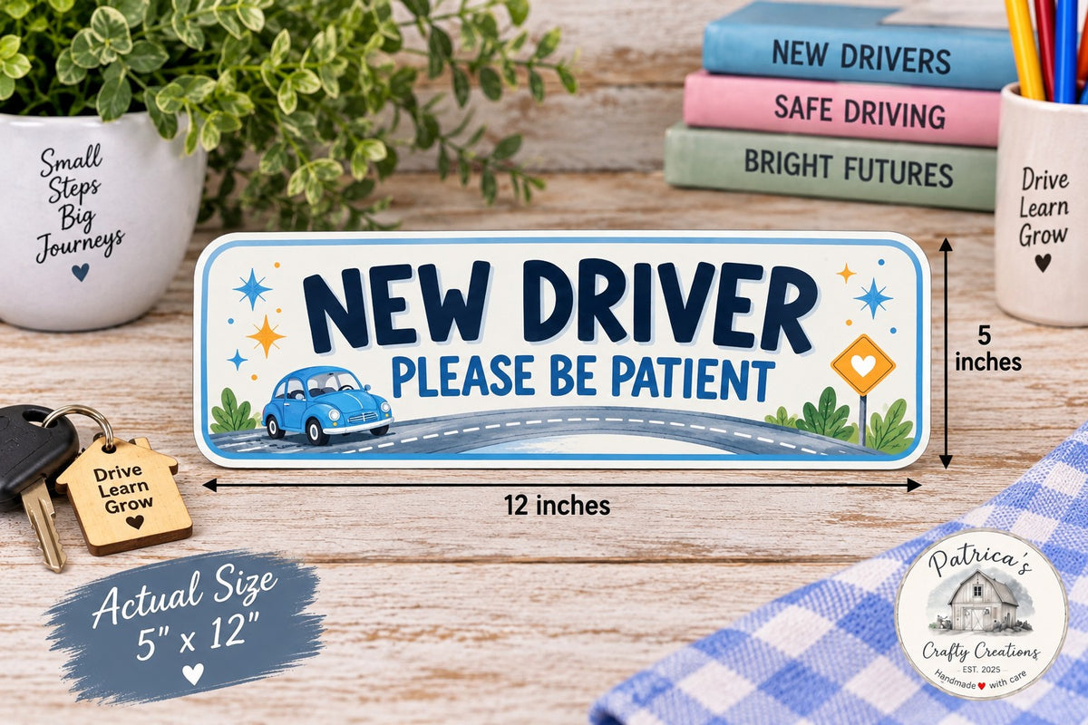 New Driver-Please Be Patient Car Sticker