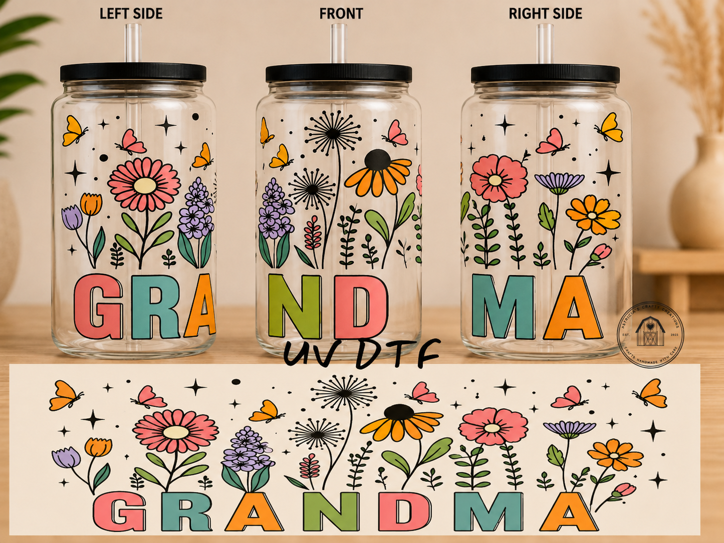 Grandma 16 oz Glass Tumbler