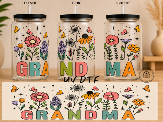 Grandma 16 oz Glass Tumbler