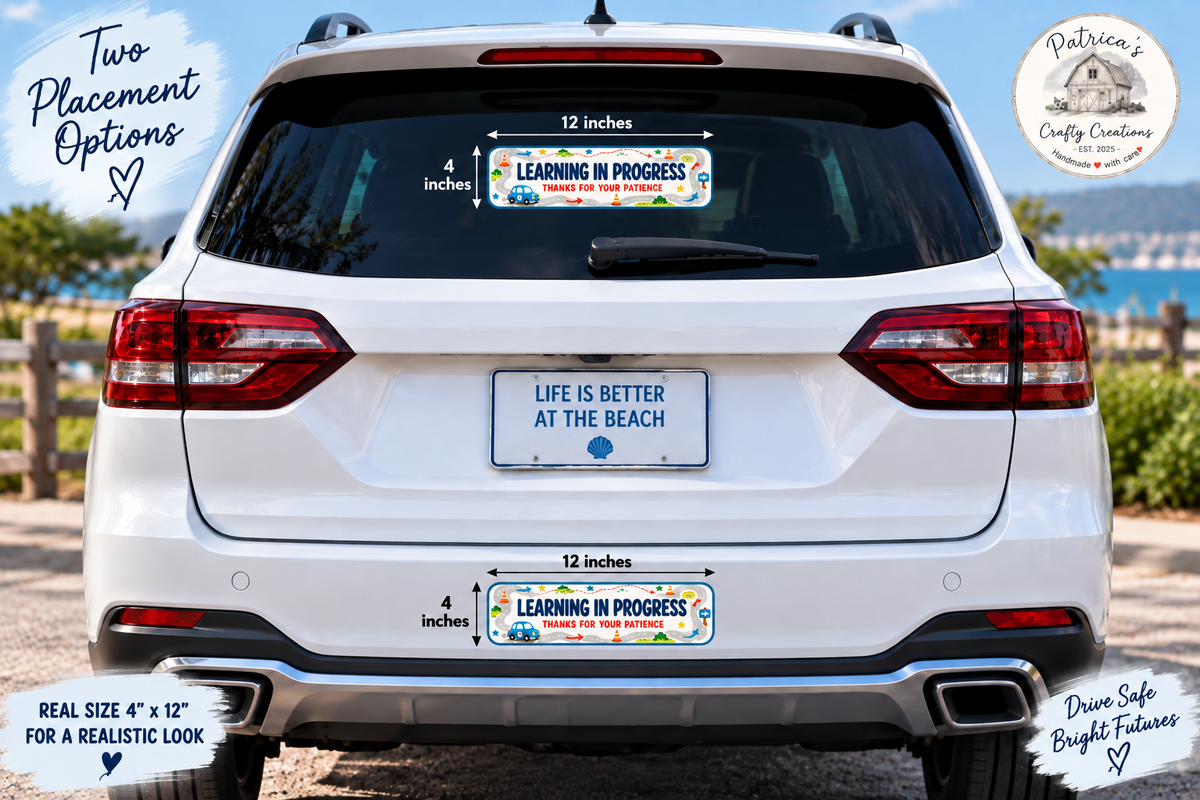 Student Driver-Learning in progress Car Sticker