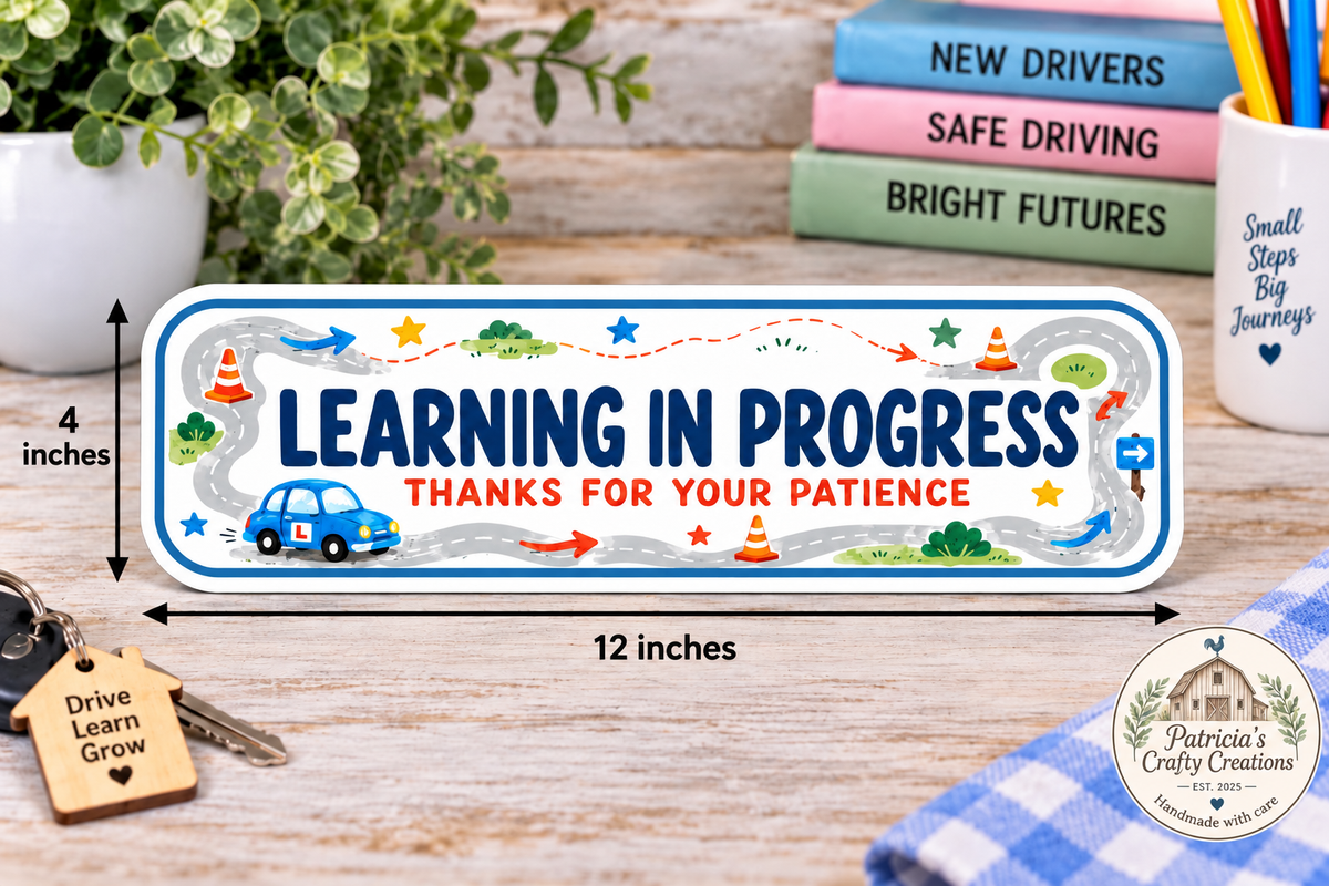 Student Driver-Learning in progress Car Sticker