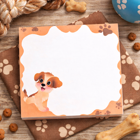 Cute Puppy & Paw Print Post-it Notes