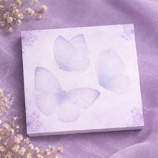 Purple Butterfly Post-it Notes