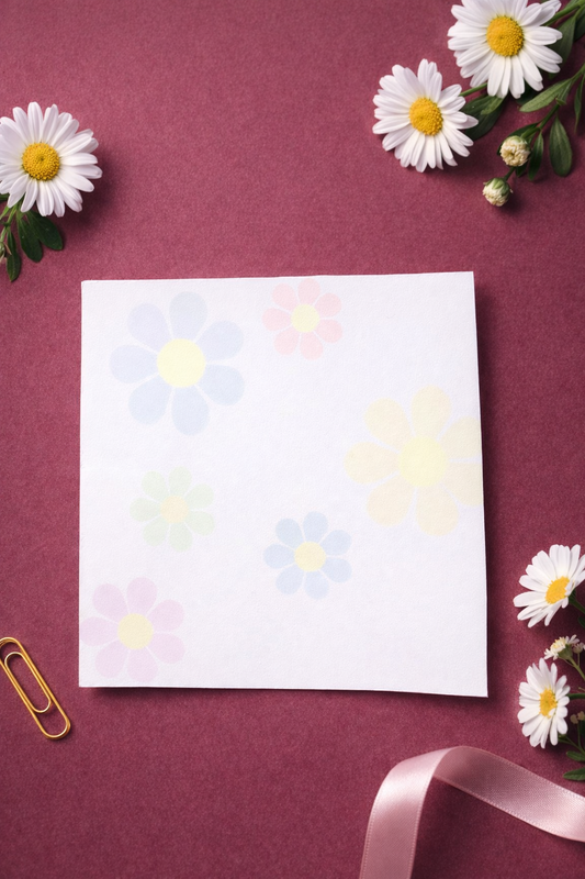 Pastel Flowers Post-it Notes