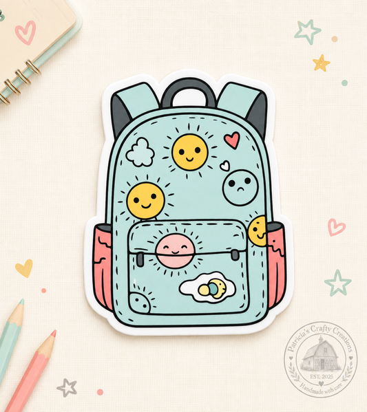 Retro Backpack 3-inch Sticker