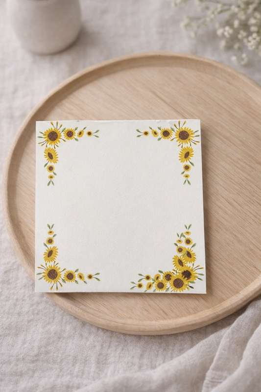 Sunflower Corner Border Post-it Notes