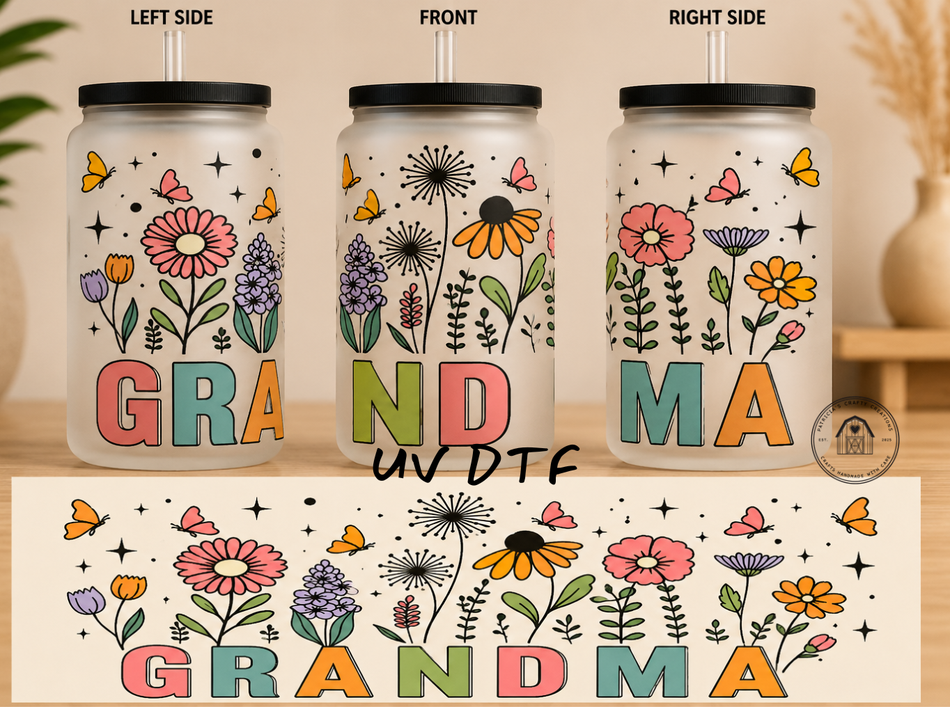 Grandma 16 oz Glass Tumbler