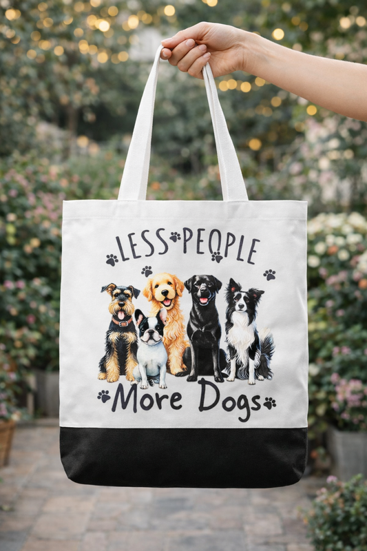 Less People More Dogs - Tote