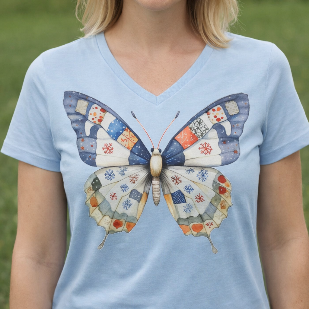 Quilted Butterfly - T-Shirt