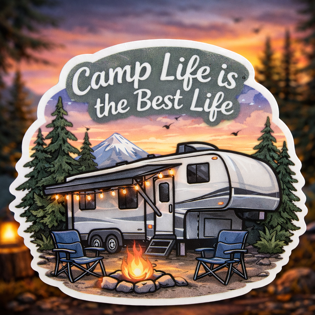 Camp Life is the Best Life - Sticker
