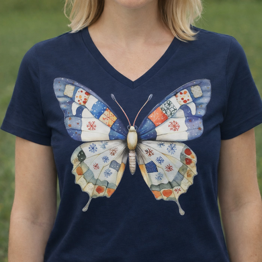 Quilted Butterfly - T-Shirt