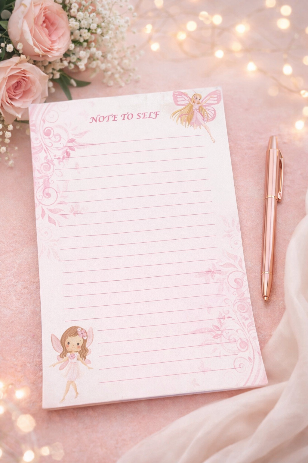Fairy inspired 4"x6" Notepad