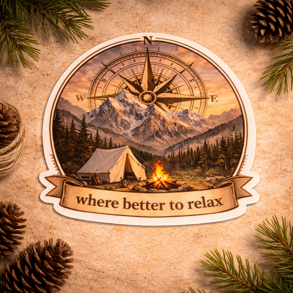 Where Better to Relax - Sticker