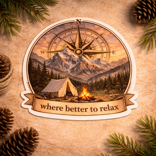 Where Better to Relax - Sticker