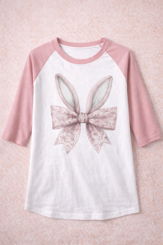 Bunny & Bows Woman's 3/4 Length Shirt