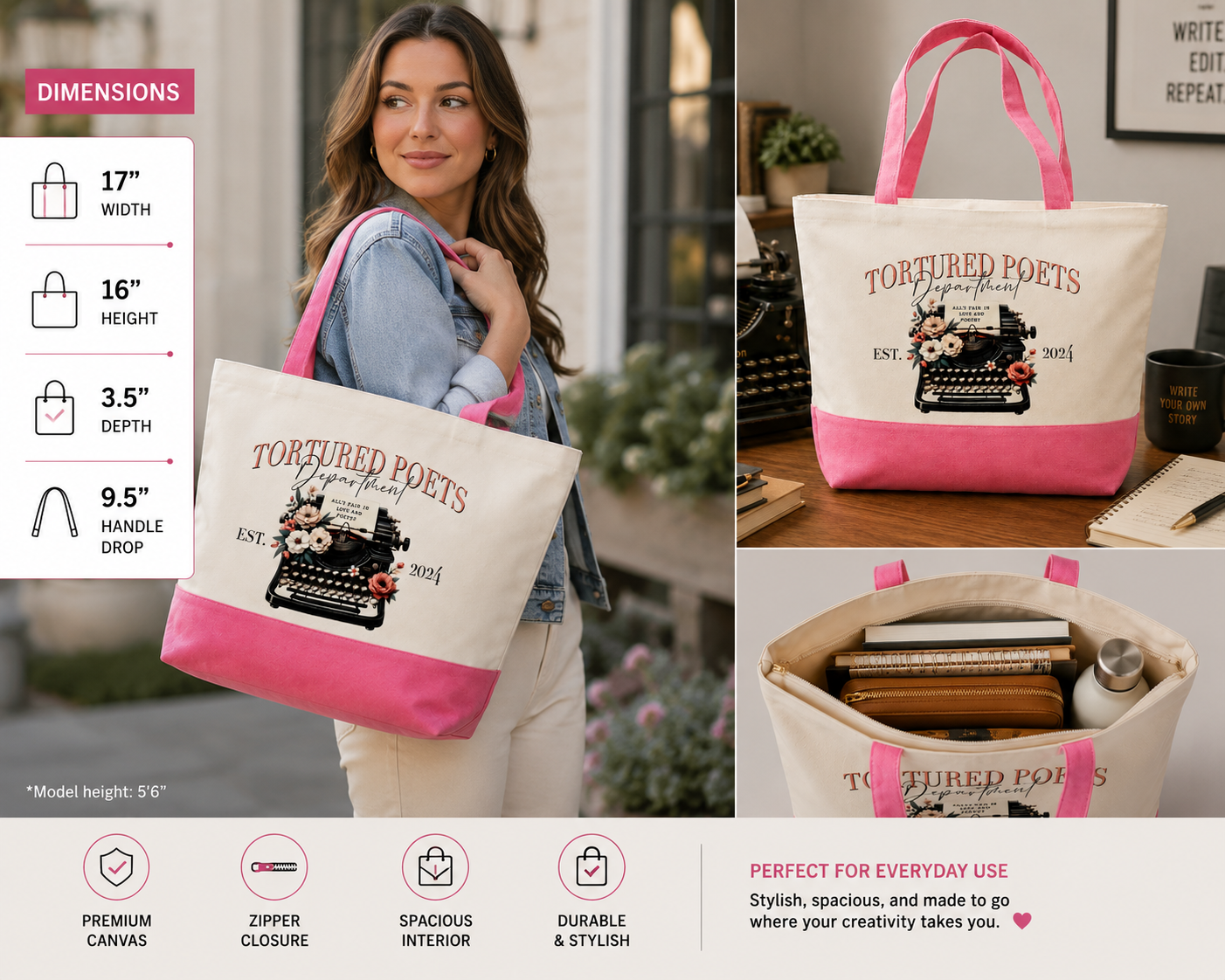 Tortured Poets Tote bag