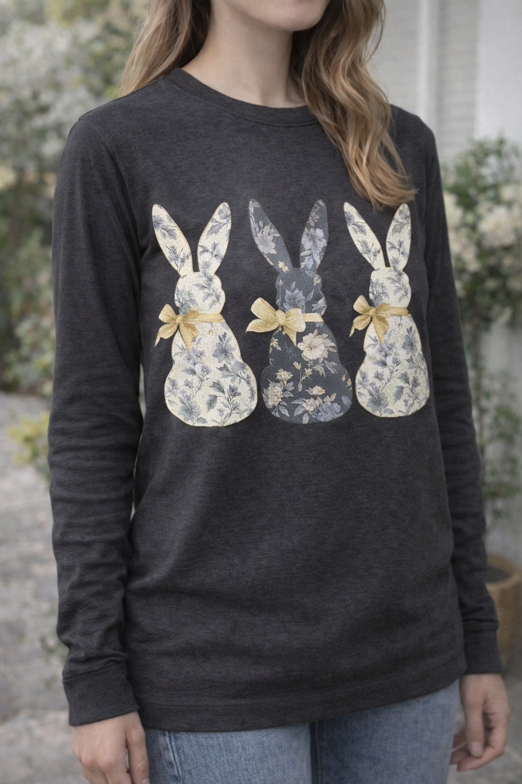 Floral Bunny - Long Sleeve