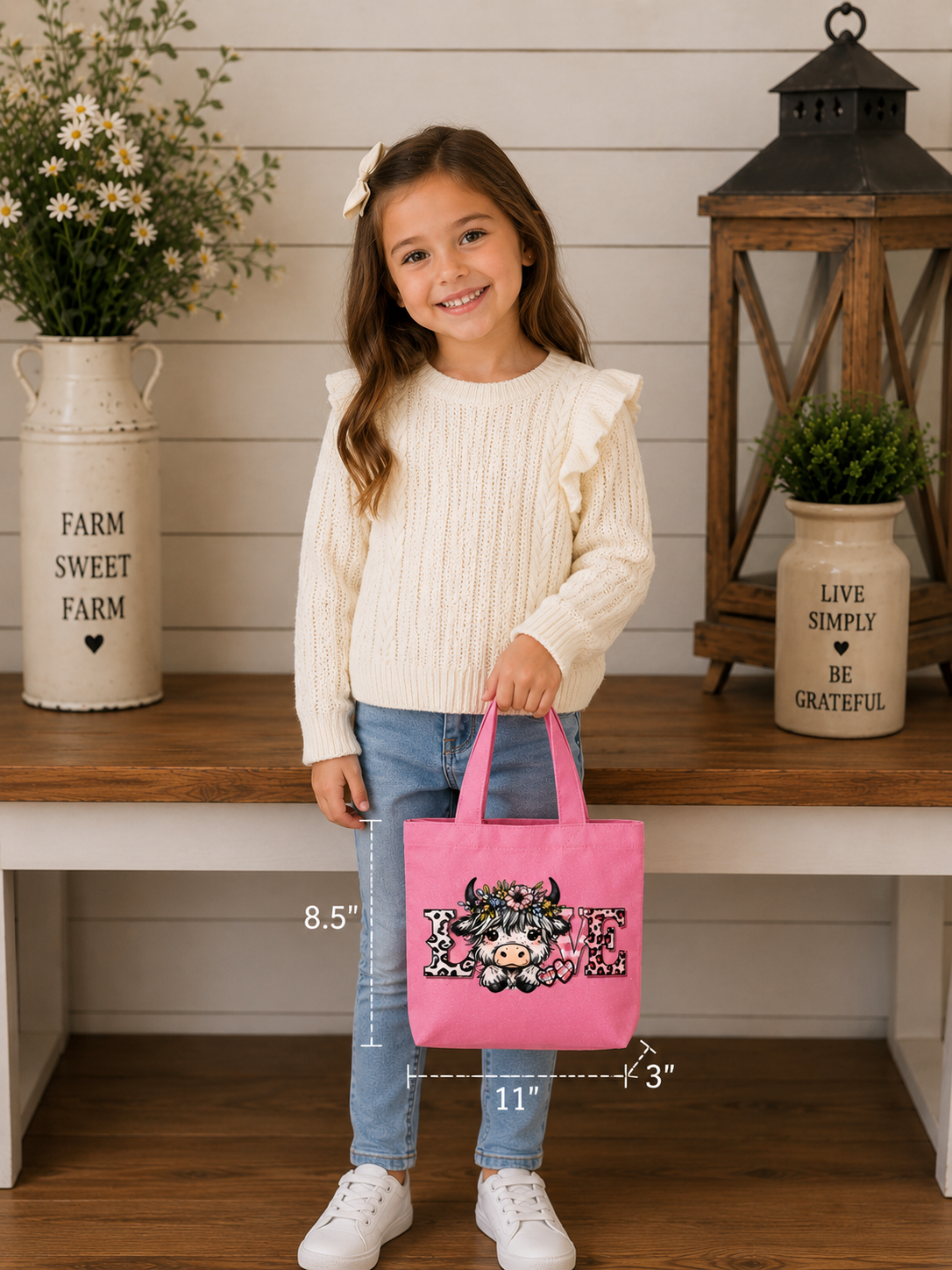 Cow Love tote bag