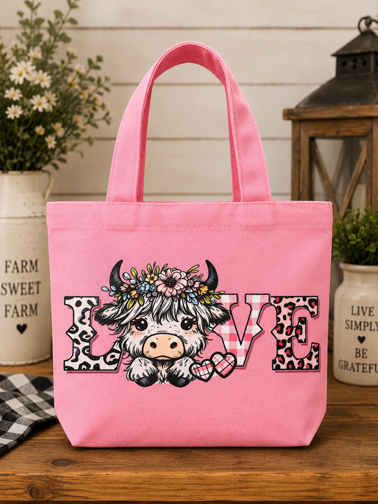 Cow Love tote bag