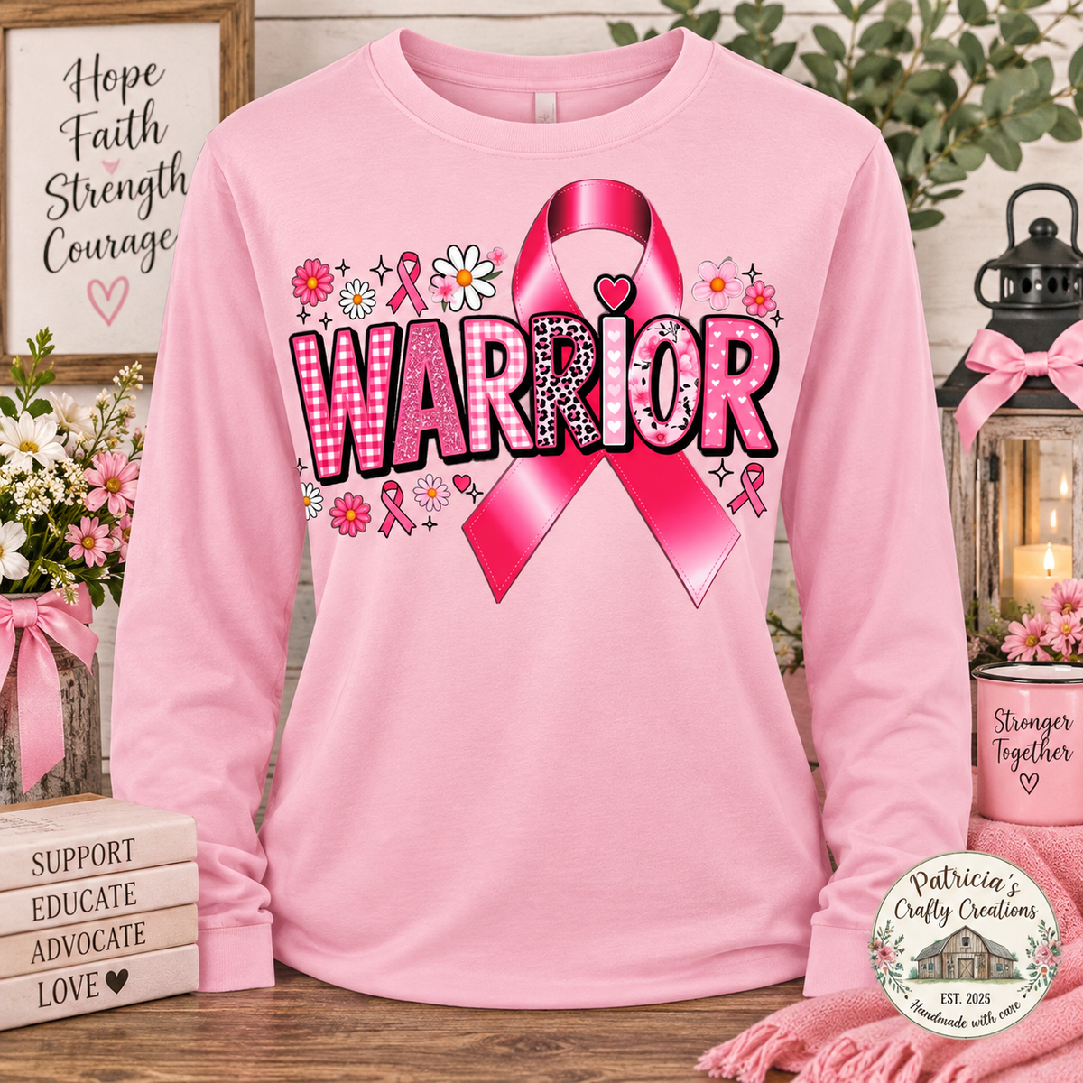 Warrior w/Ribbon Long Sleeve T-shirt