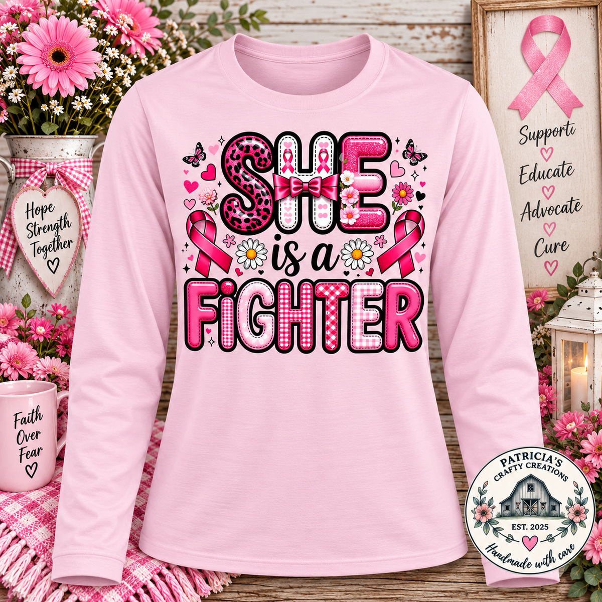 She is a Fighter Long Sleeve T-shirt