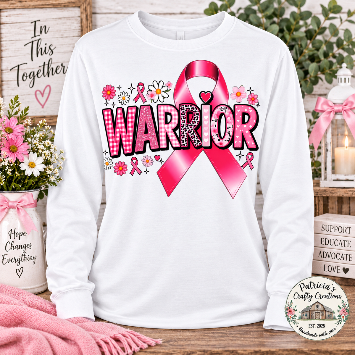 Warrior w/Ribbon Long Sleeve T-shirt